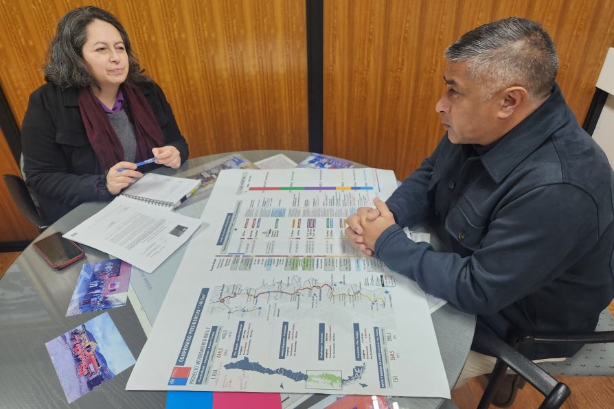Delegada Presidencial de Capitán Prat revisa avance de obras y planificación en Ruta 7